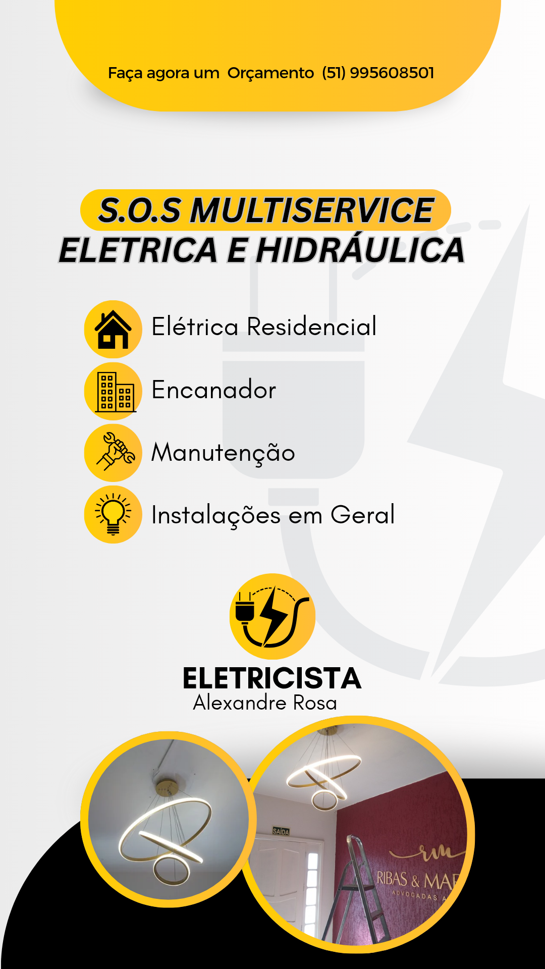 Elétrica , hidráulica, caça vazamento, e pequeno reparos portfolio 28